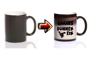 Zaubertasse Gaaanz dünnes Eis