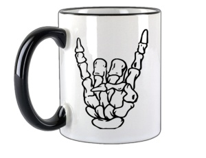 Tasse Metal Knochenhand