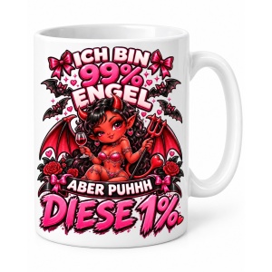 Tasse Ich bin 99 Prozent Engel