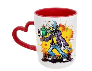 Tasse Zombie - mit Herzhenkel
