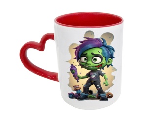 Tasse Zombie - mit Herzhenkel