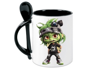 Tasse Zombie - mit Löffel