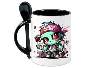 Tasse Zombie - mit Löffel