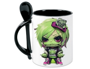 Tasse Zombie - mit Löffel