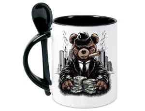 Tasse Teddybär - mit Löffel