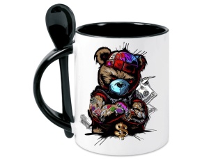 Tasse Teddybär - mit Löffel