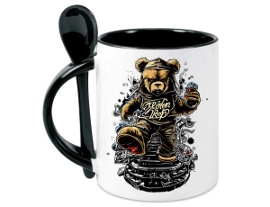 Tasse Teddybär - mit Löffel