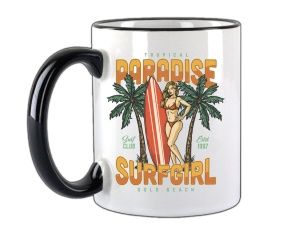 Tasse Tropical Paradise Surf Girl