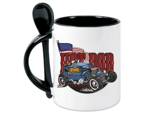 Tasse Hot Rod - mit Löffel