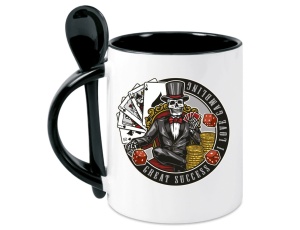 Tasse I Love Gambling - mit Löffel