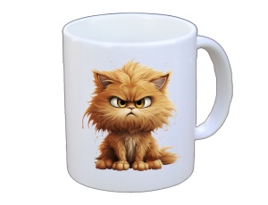 Tasse Katze braun