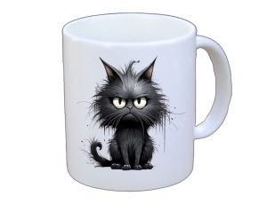 Tasse Katze schwarz