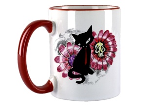 Tasse Kitty Cat Skullflower
