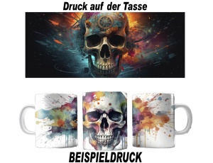 Tasse Steampunk Schädel