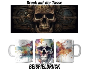 Tasse Steampunk Schädel