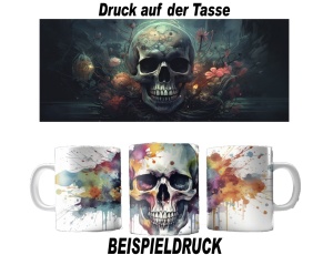 Tasse Steampunk Schädel