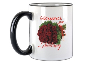 Tasse Glückwunsch zur Scheidung