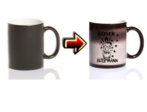 Zaubertasse Böser alter Mann