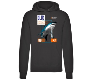 Kapusweatshirt Blue Shark Worldwide Hunter