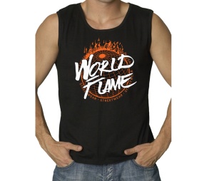 Muskelshirt World Flame