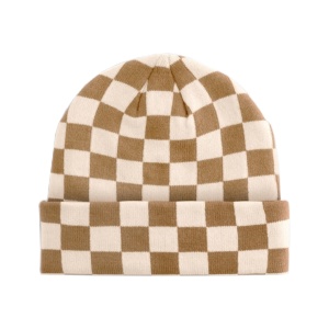 Schachbrett Beanie