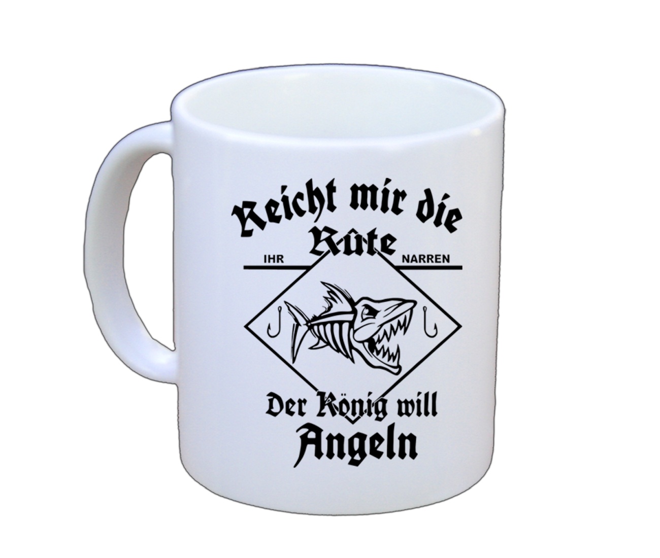 Tasse Reich mir die Rute der König will angeln