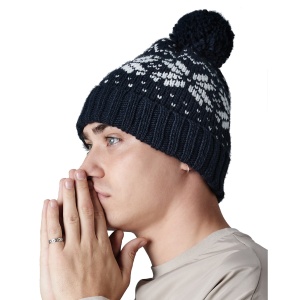 Fair Isle Snowstar Beanie