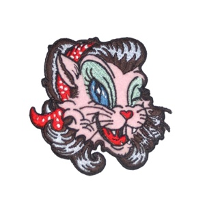 Aufnäher Katze Rockabilly