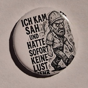 Button Ich kam sah