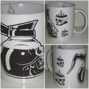 Tasse Totenkopf Kaffee