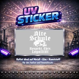 Aufkleber UV Alte Schule