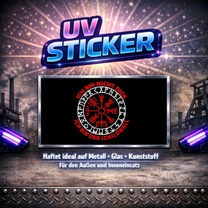 Aufkleber UV Schildwall