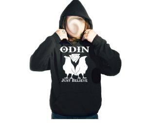 Kapusweatshirt Odin Just believe