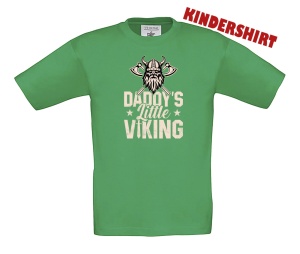 Kinder Shirt Daddys Little Viking