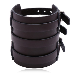 Lederarmband Tripple