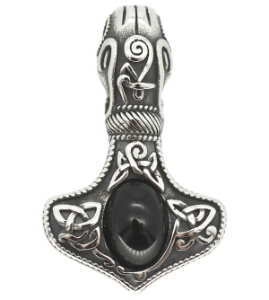 Anhänger Thorshammer mit Stein
