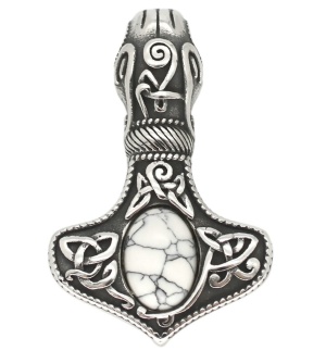 Anhänger Thorshammer mit Stein