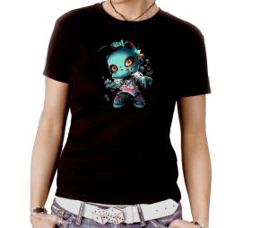 Damen Shirt Zombie