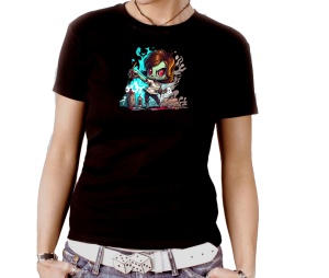 Damen Shirt Zombie